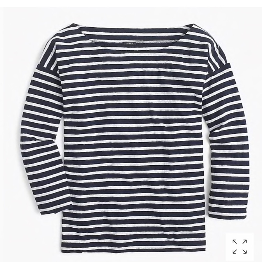 J Crew classic boat neck T shirt